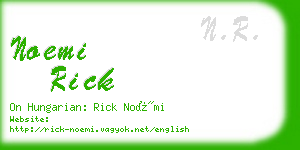 noemi rick business card